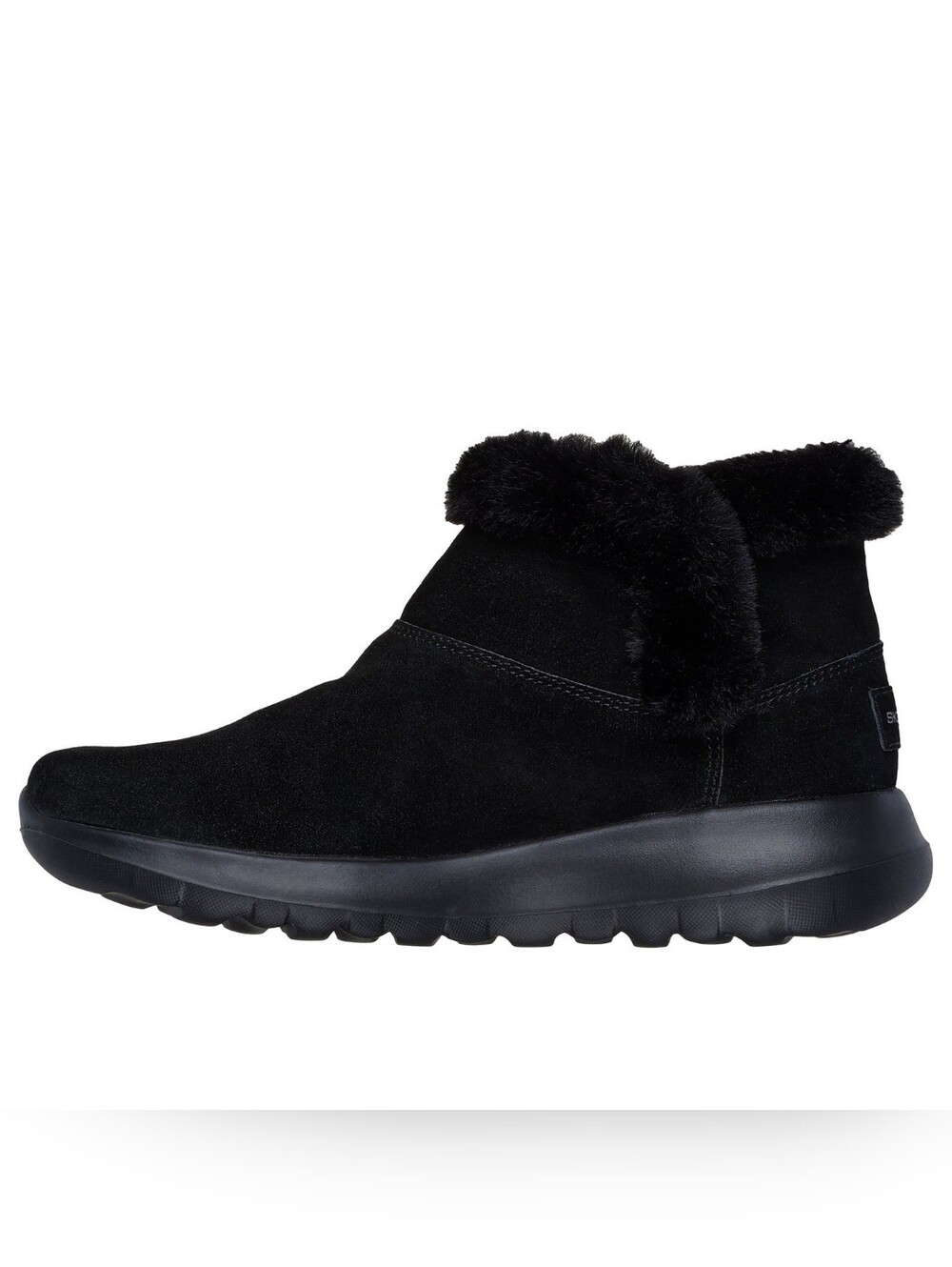 Skechers Black Faux-Fur Winter Ankle Boot - Picture 2 of 8
